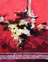 Zohaib Rind, 15 x 21 Inch, Acrylic on Paper, Abstract Painting, AC-ZR-333 Zohaib Rind, 15 x 21 Inch, Acrylic on Paper, Abstract Painting, AC-ZR-333